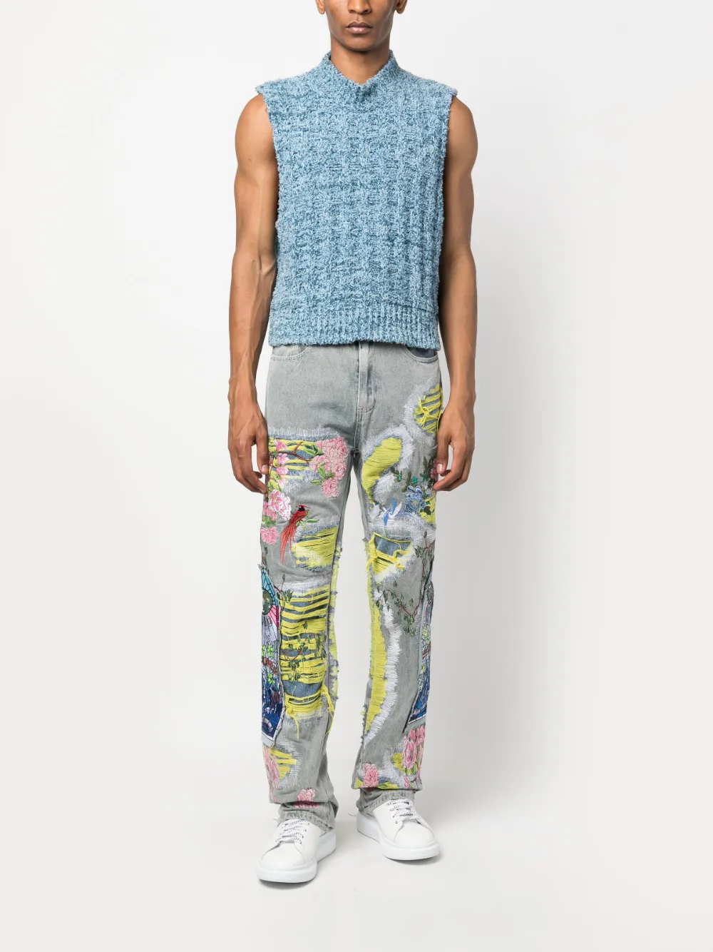 Who Decides War Durhams Fusion mid-rise jeans - Blauw