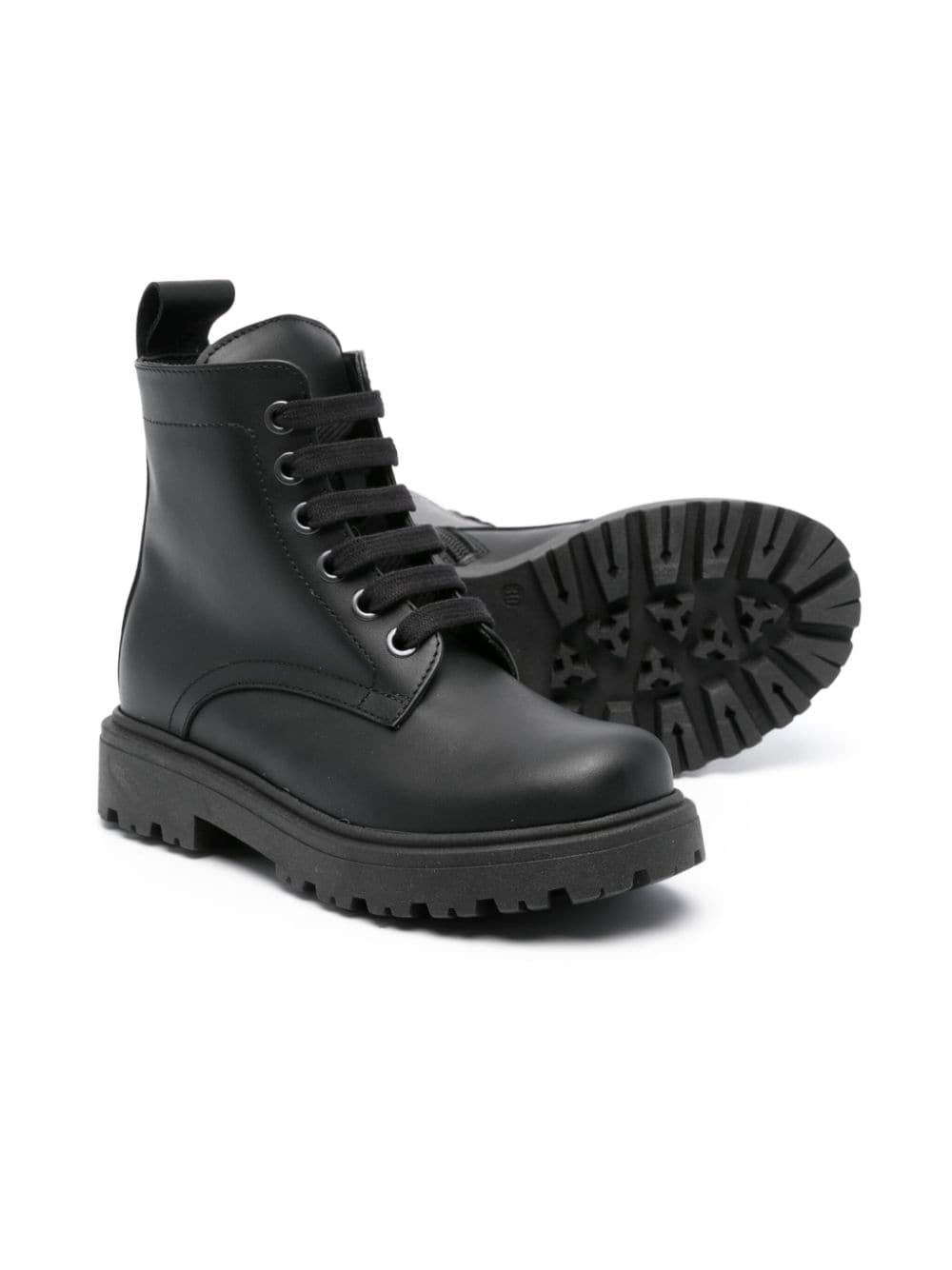 Shop Dsquared2 Lace-up Leather Boots In Black