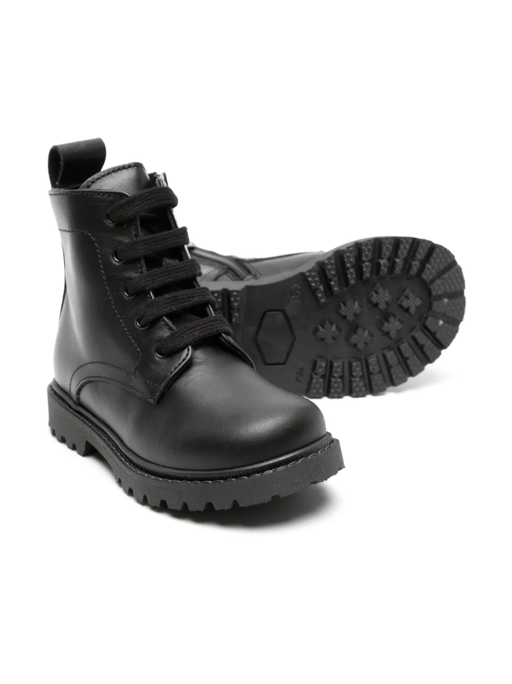 Dsquared2 Kids panelled leather ankle boots - Zwart