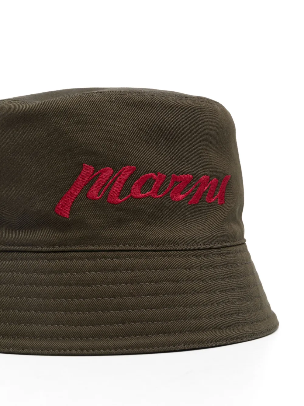 Marni Vissershoed met geborduurd logo - Groen