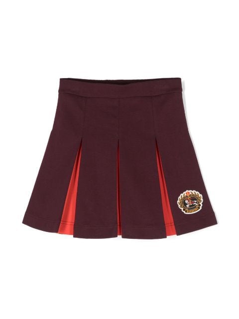 Burberry Kids tow-tone pleated miniskirt