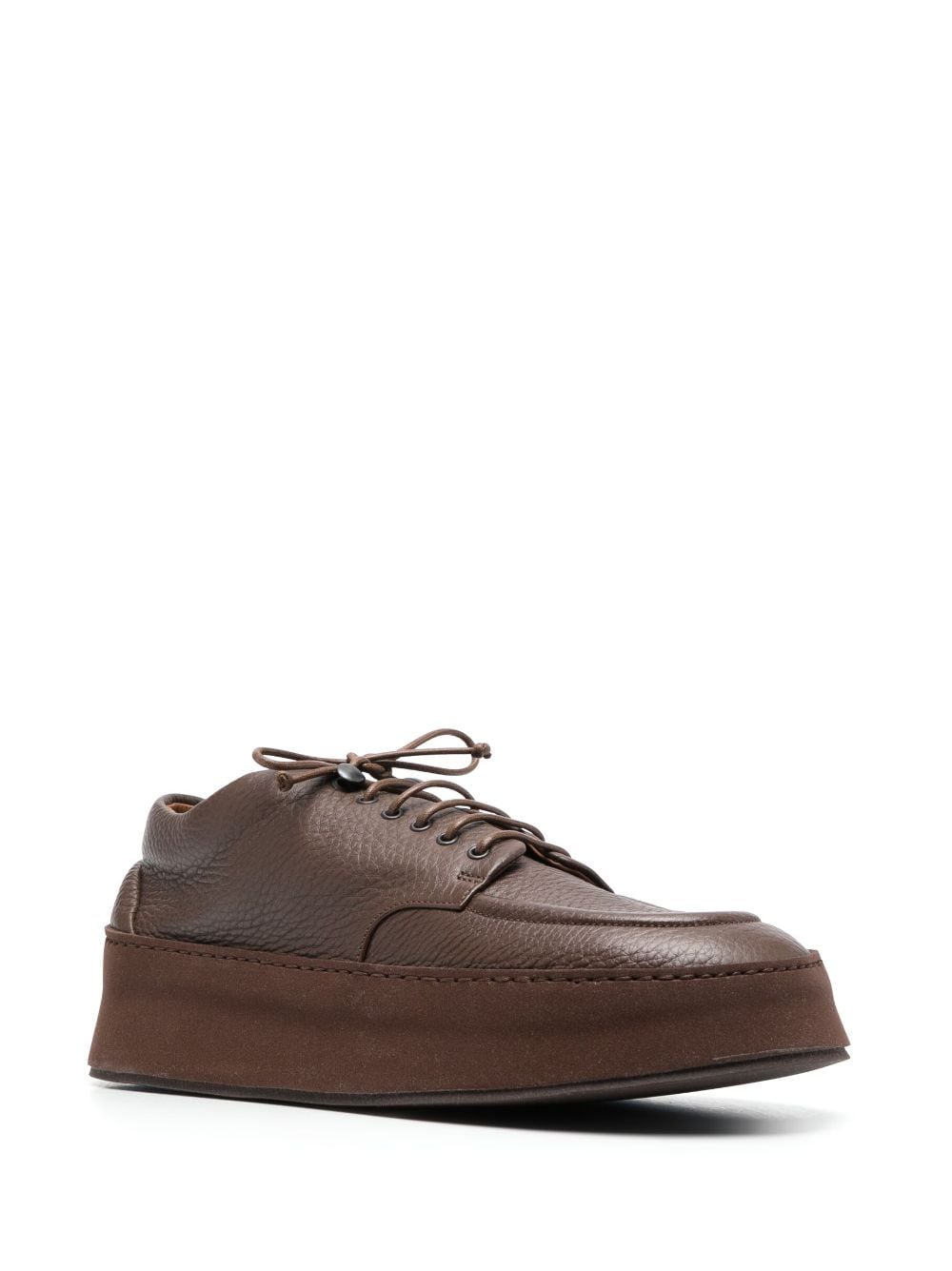 Shop Marsèll Lace-up Leather Derby Shoes In Brown