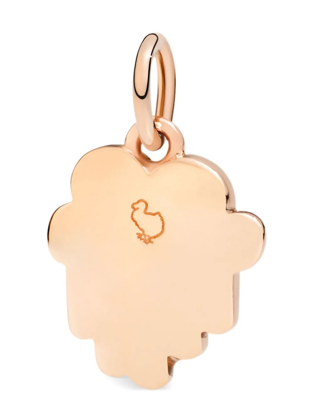 Dodo 9kt roségouden regenboog bedel - Roze