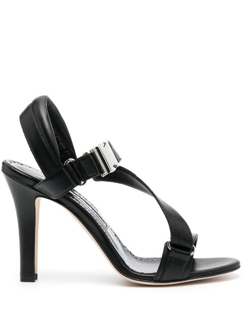 Manolo Blahnik Puxan 95mm leather sandals Women