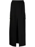 PINKO elasticated-waist cargo-pocket skirt - Black