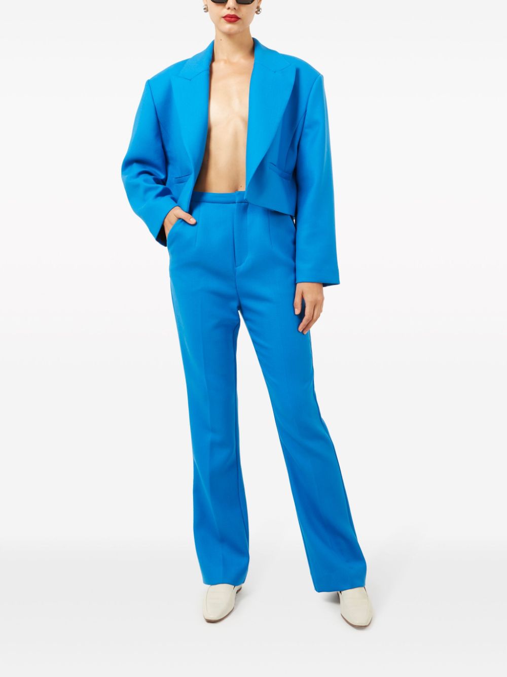 Shop Equipment Cassian High-waisted Trousers In Blue