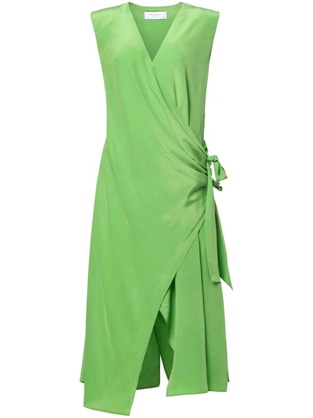 Shop Equipment Ingrid Draped Minidress In Green