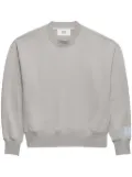 AMI Paris logo-patch sweatshirt - Grey