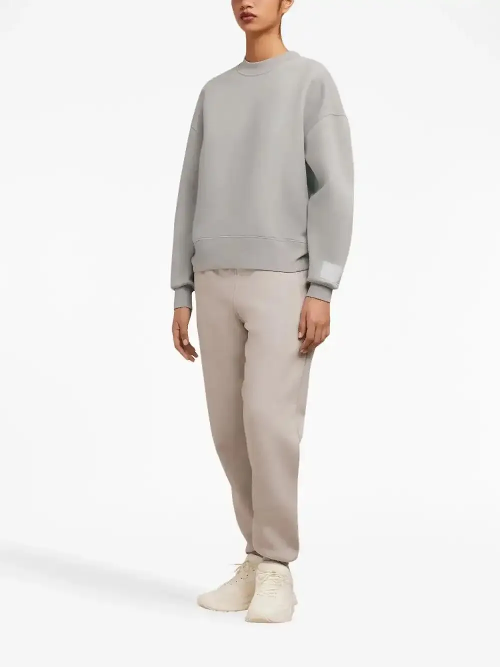  Ami Paris Logo-patch Sweatshirt - Grey 