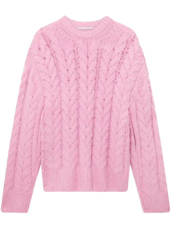 Stella McCartney ケーブルニット セーター | ピンク | FARFETCH JP