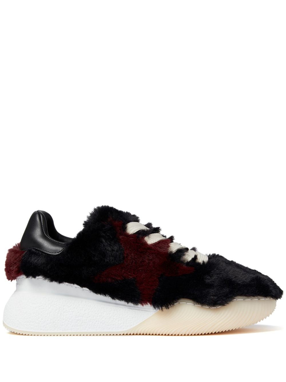 Stella McCartney Loop faux-fur sneakers – Black