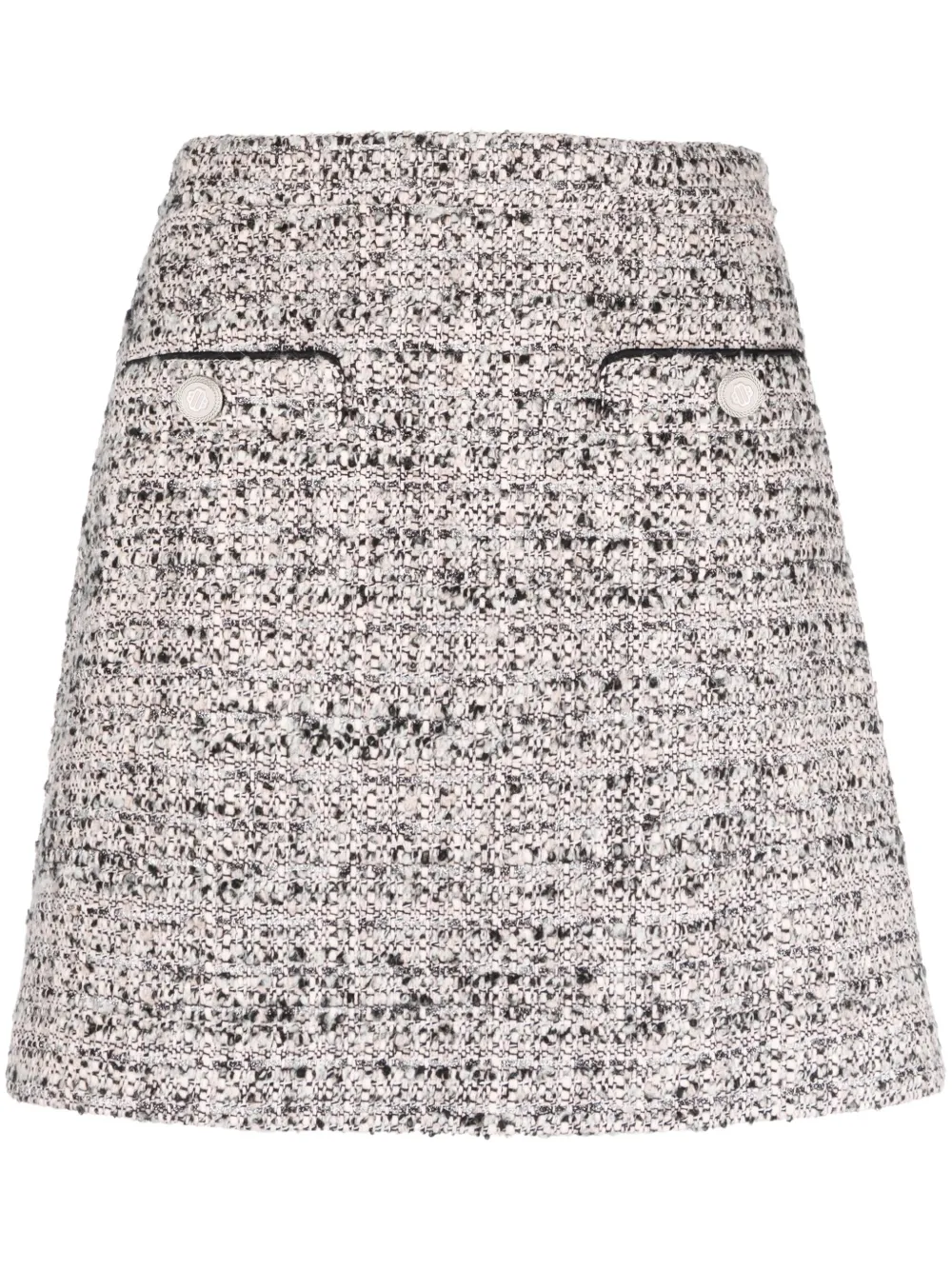 Maje Tweed mini-rok Roze