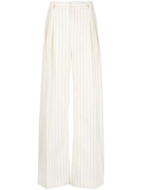 Jean Paul Gaultier lace-up pinstripe trousers