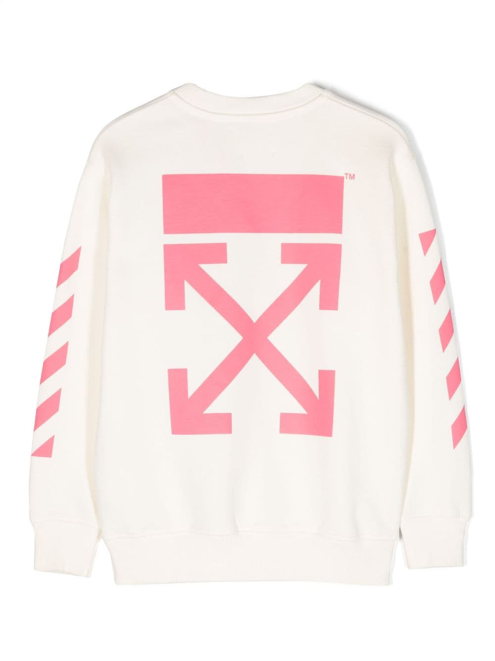 Image 2 of Off-White Kids logo-print cotton sweatshirt