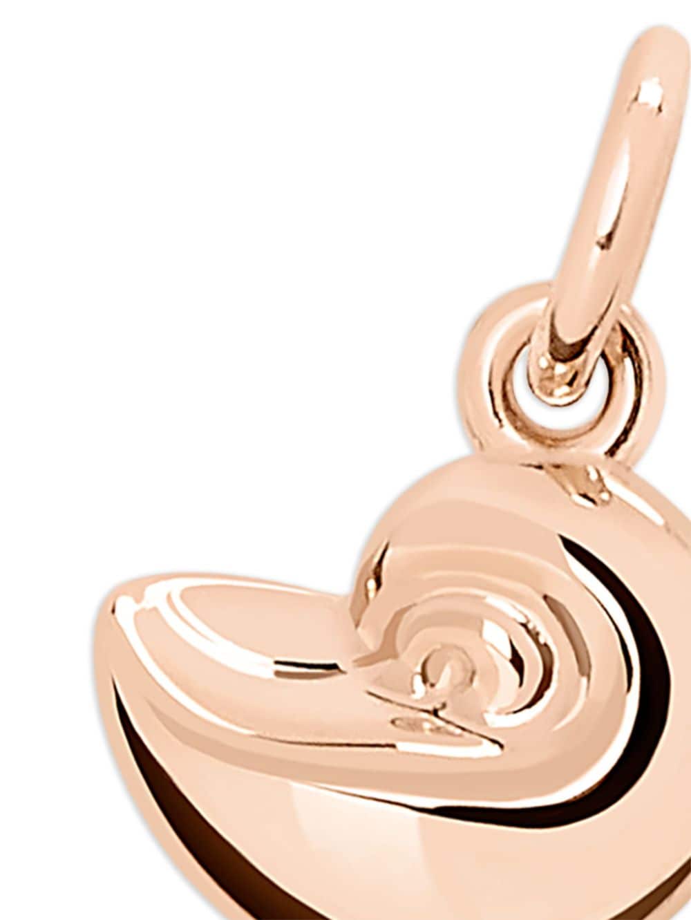 Shop Dodo 9kt Rose Gold Shell Charm In Pink