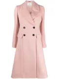 ERDEM double-breasted flared coat - Pink