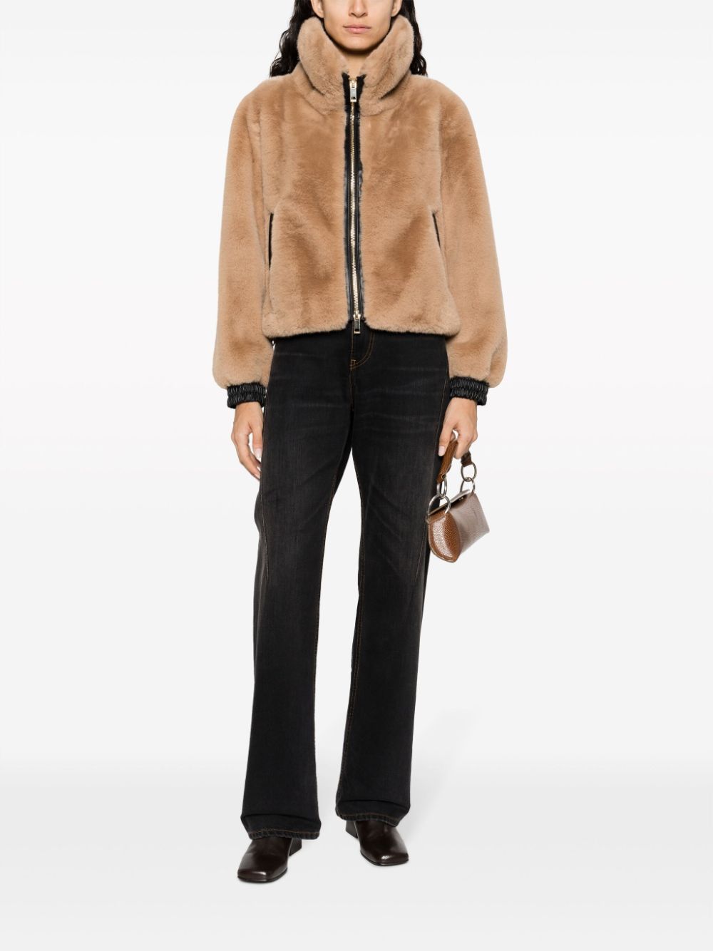 PINKO Jack met rits - Beige