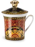 Versace x Rosenthal Medusa lidded porcelain mug (9.8cm) - Multicolour