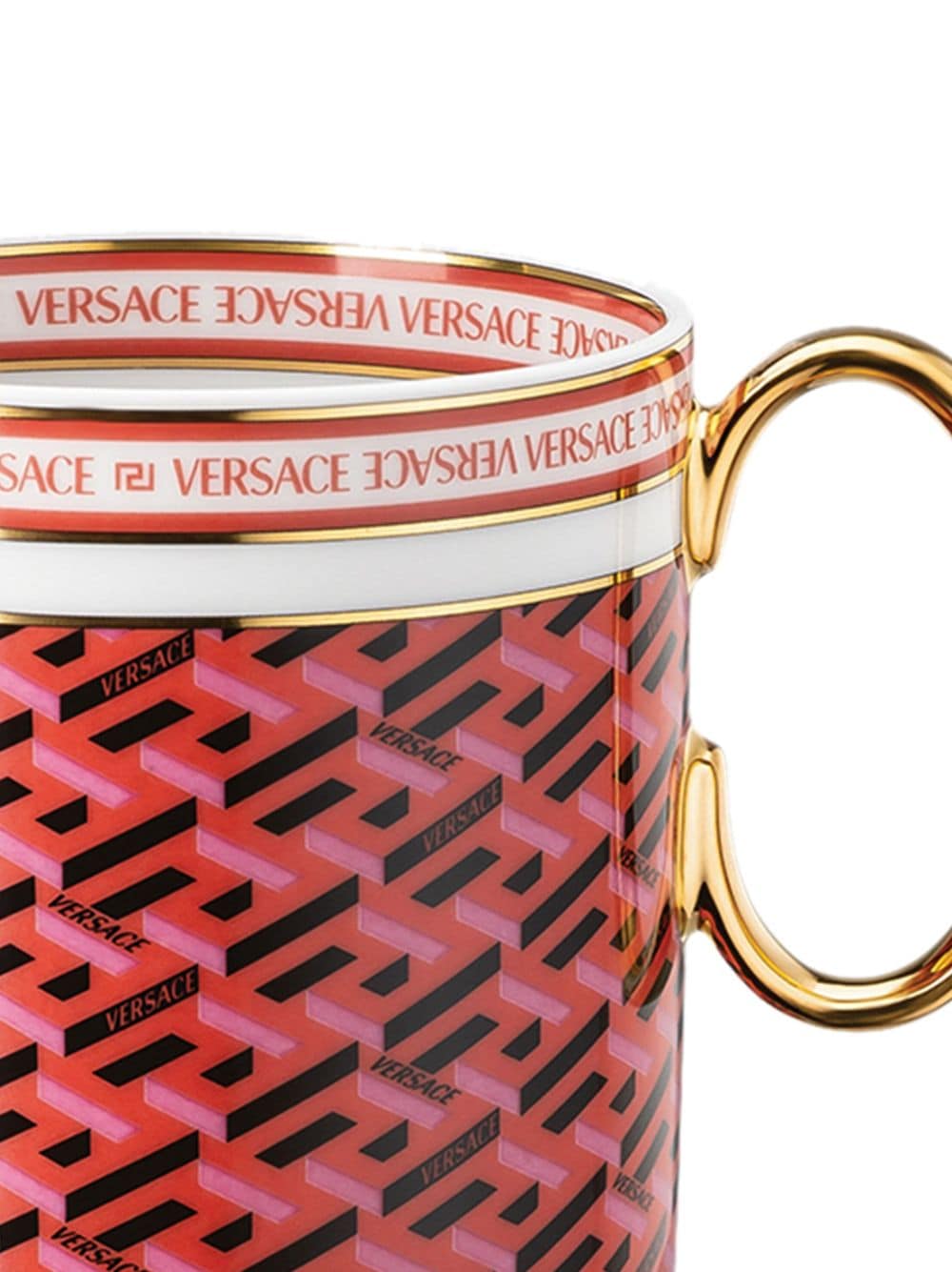 Versace La Greca Signature mug - Rood