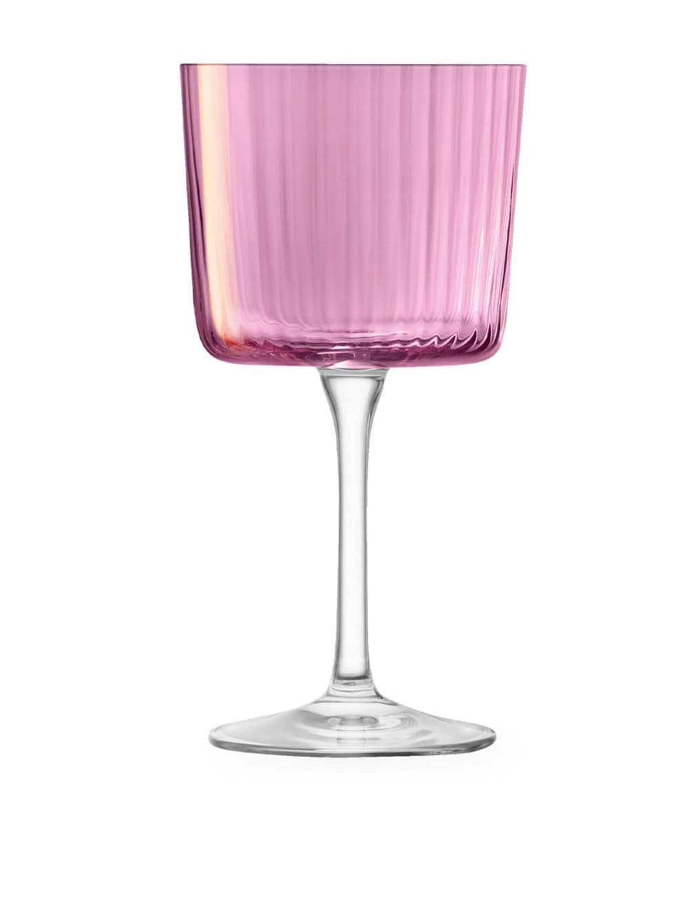 Shop Lsa International Gems Wine Glasses (set Of Four) In Pink
