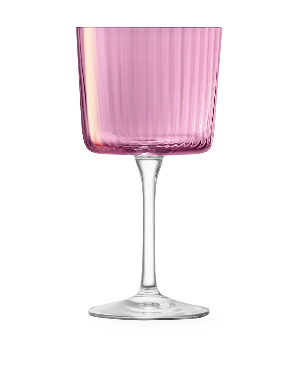 Shop Lsa International Gems Wine Glasses (set Of Four) In Pink