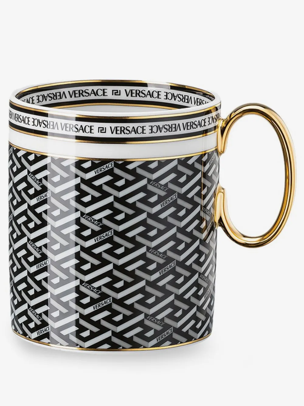 Versace La Greca Signature mug | Black | Image 1