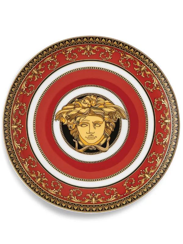 Versace Prato Medusa De Porcelana | Vermelho | FARFETCH BR