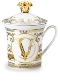 Versace Virtus Gala porcelain lid mug - Neutrals