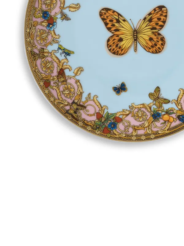 Versace x Rosenthal Jardin De Versace Bread Plate (17cm) Blue