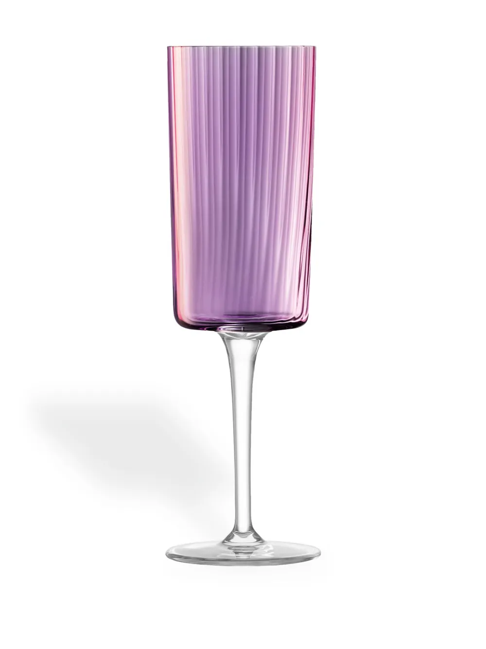 LSA INTERNATIONAL GEMS CHAMPAGNE FLUTES (SET OF FOUR)
