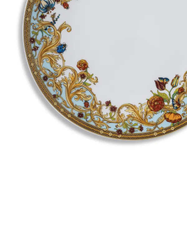 Versace Jardin De Versace Porcelain Dinner Plate | White | FARFETCH