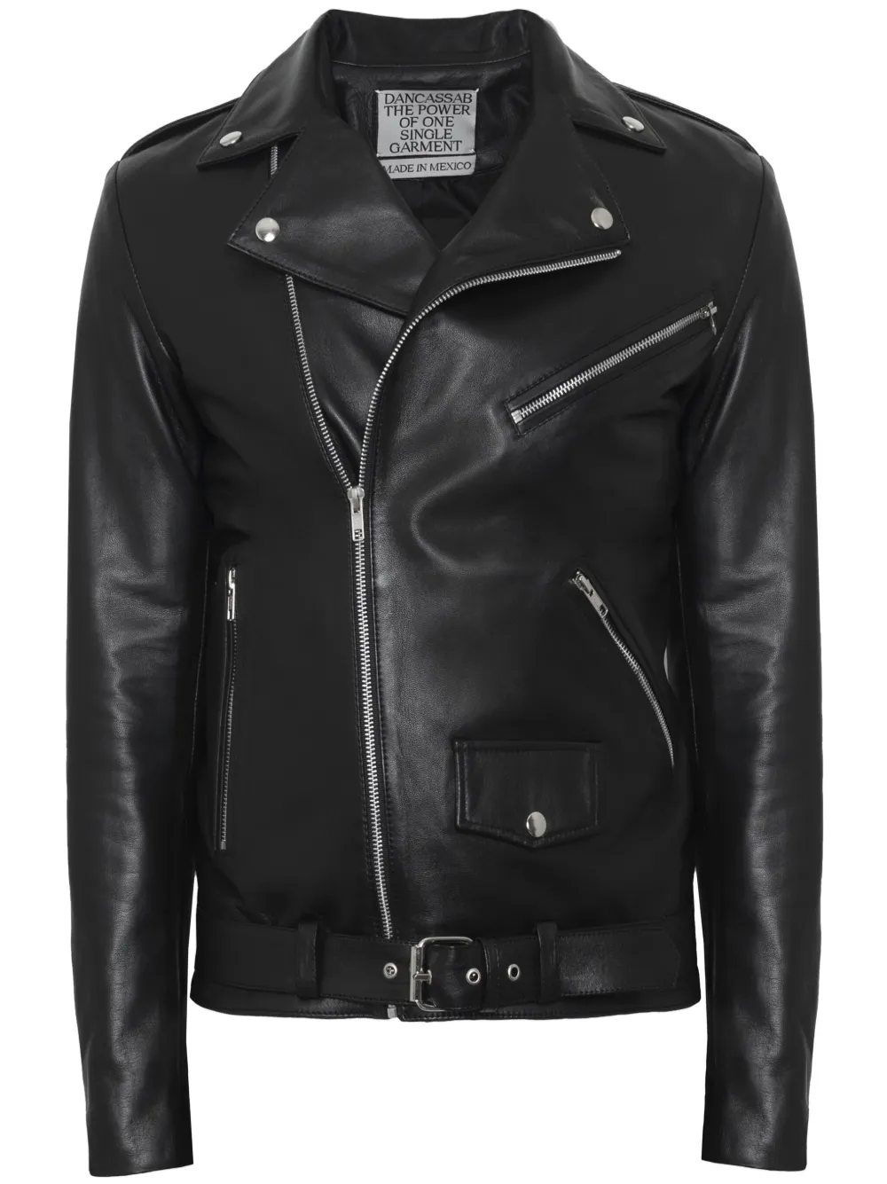 DANCASSAB Citrino leather biker jacket