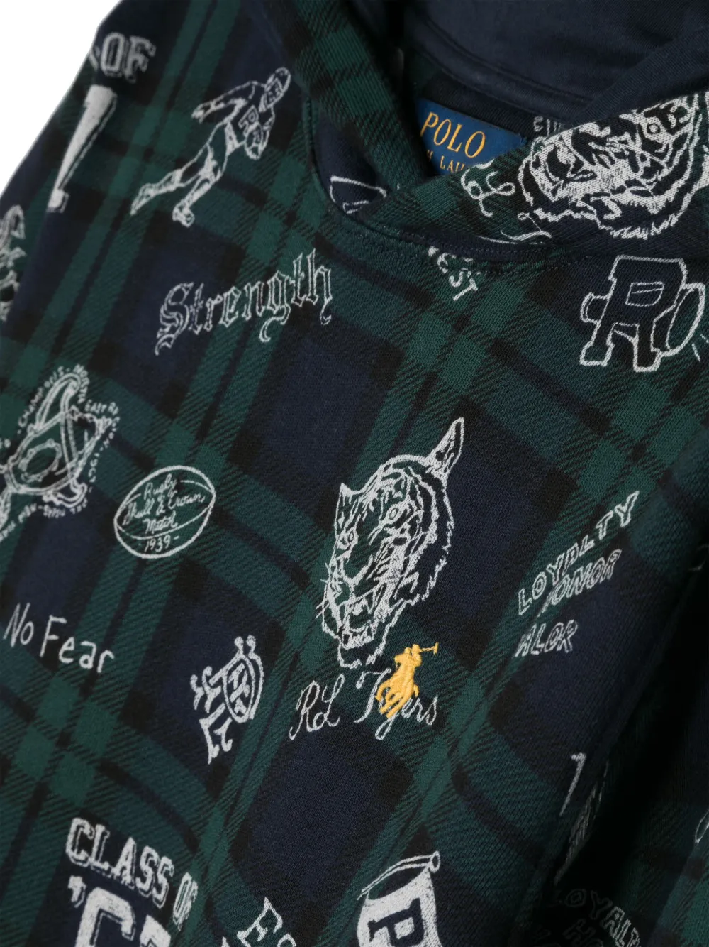 POLO RALPH LAUREN KIDS Hoodie met print Blauw