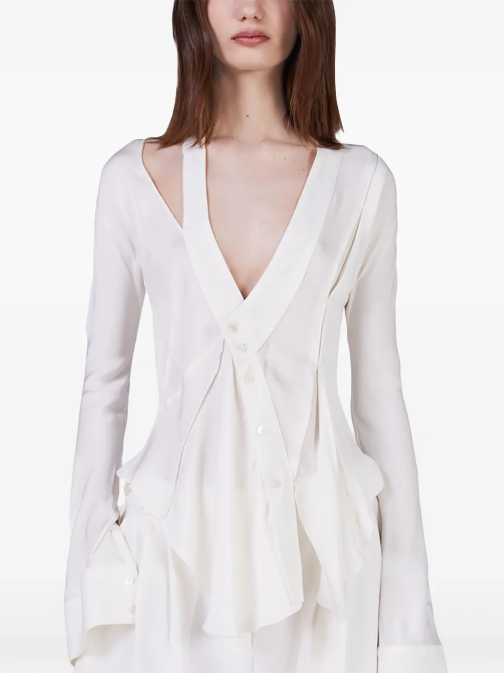 Stella McCartney Asymmetrische rok Wit