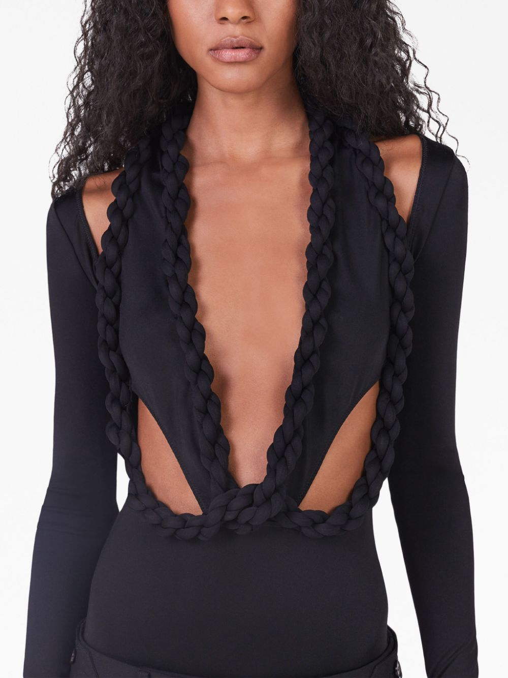 Stella McCartney cut-out braided bodysuit Women