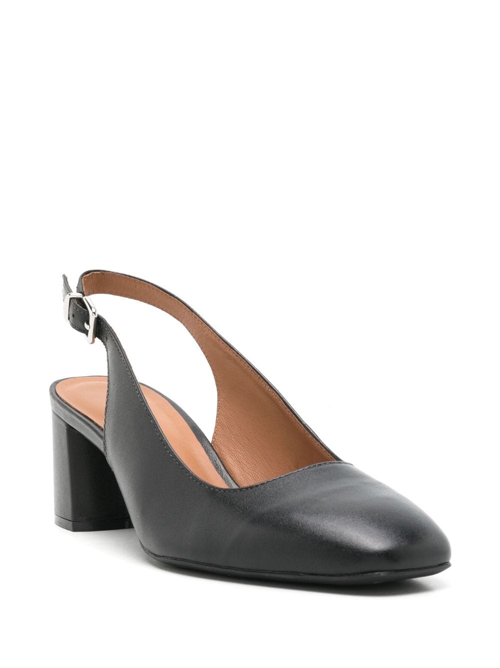 Shop Sarah Chofakian Quartier 40mm Leather Pumps In Black