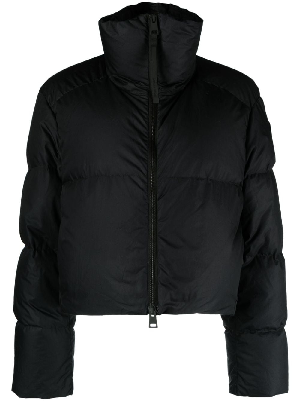 Shop Canada Goose Garnet Cropped Puffer Jacket In Black