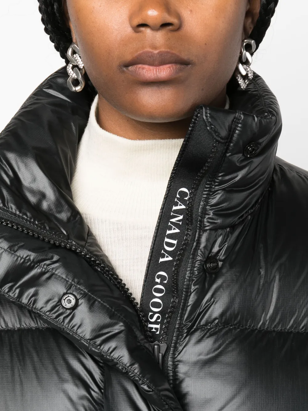 Womens cropped canada shop goose coat