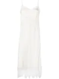Simone Rocha lace-trim midi dress - Neutrals