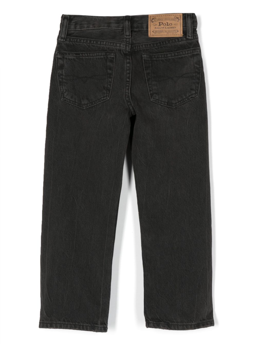 Ralph Lauren Kids mid-rise straight-leg jeans - Zwart