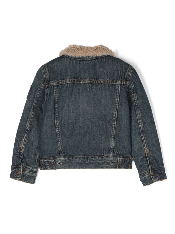 Ralph lauren clearance sherpa denim jacket