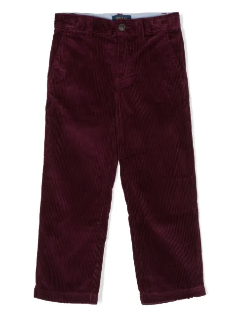 POLO RALPH LAUREN KIDS pantalones de pana rectos