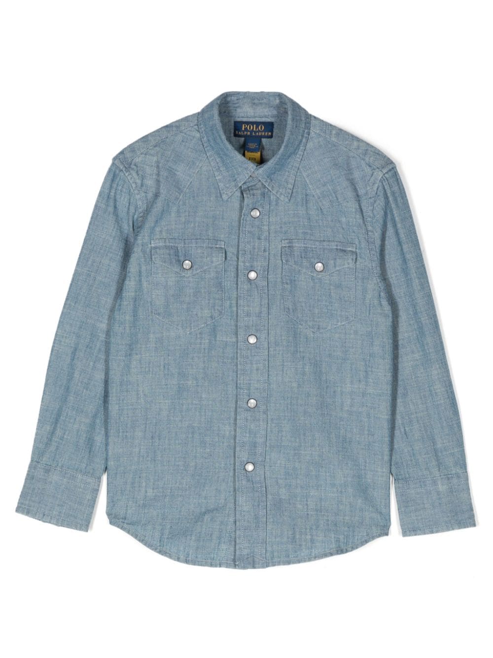 Ralph Lauren Kids' Long-sleeve Cotton Shirt In Blue