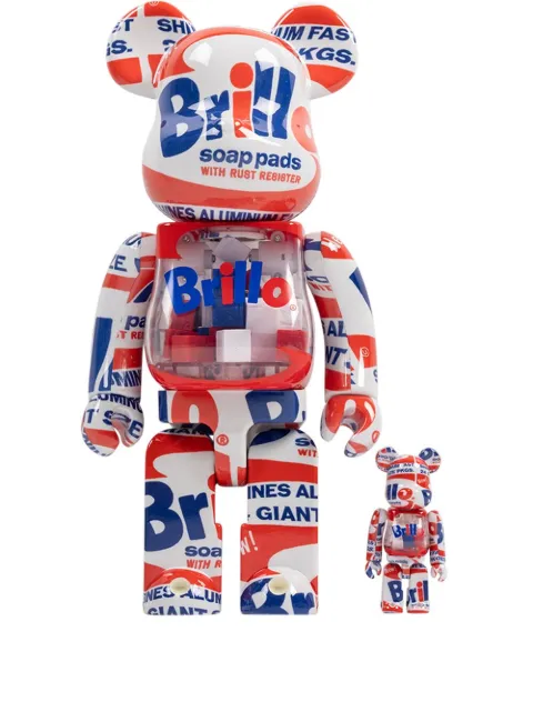 Medicom Toy x Andy Warhol Brillo Be@rbrick 100% and 400% figur-sæt