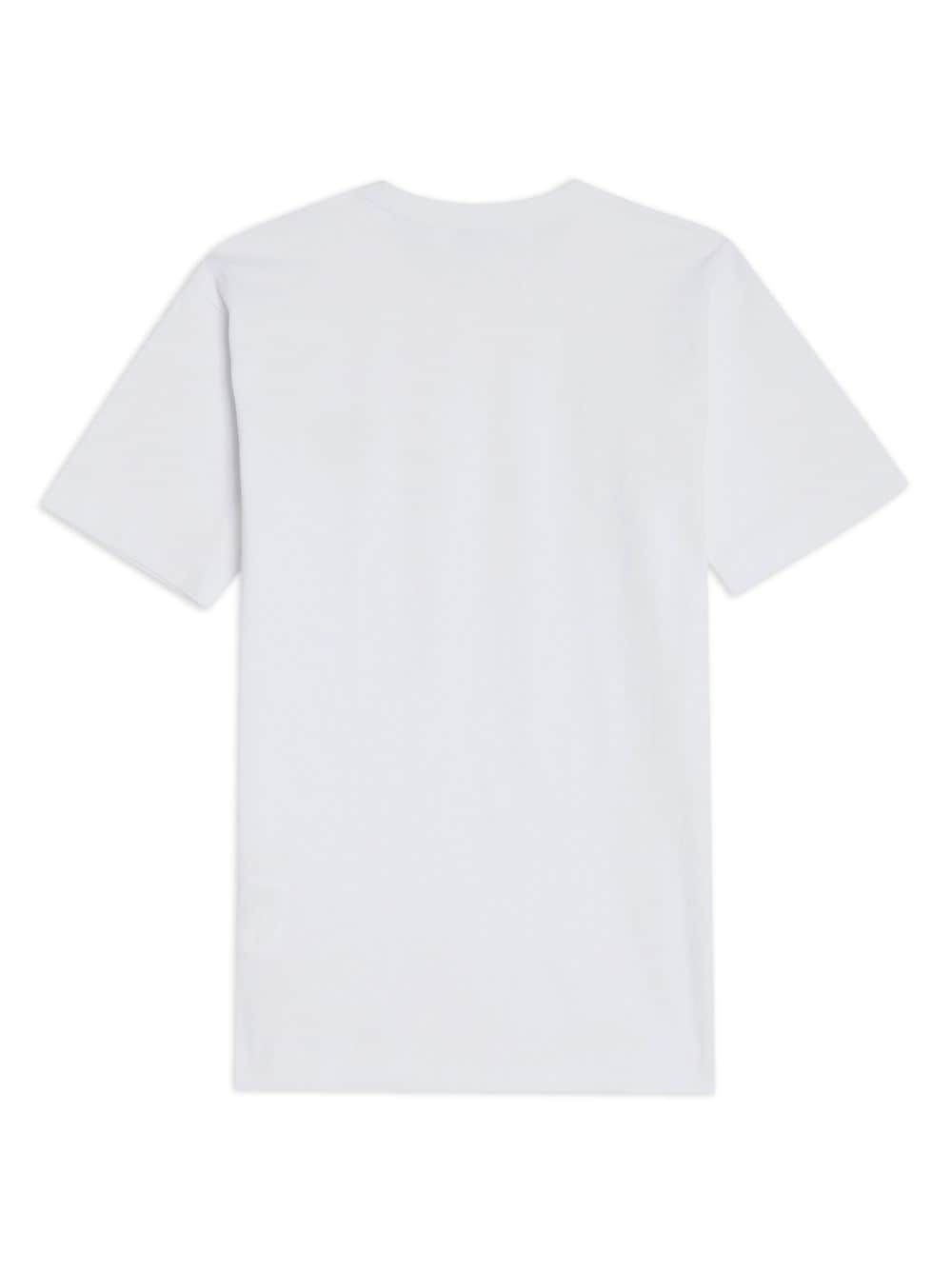 Comme Des Garçons Play logo-appliqué round-neck cotton T-shirt - Wit