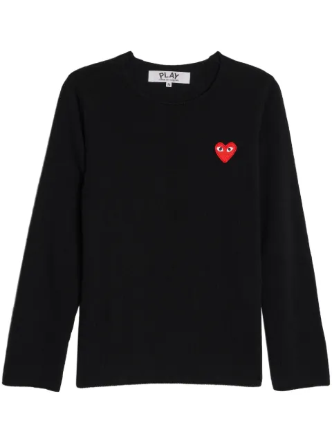 Comme Des Garçons Play logo-patch cotton jumper