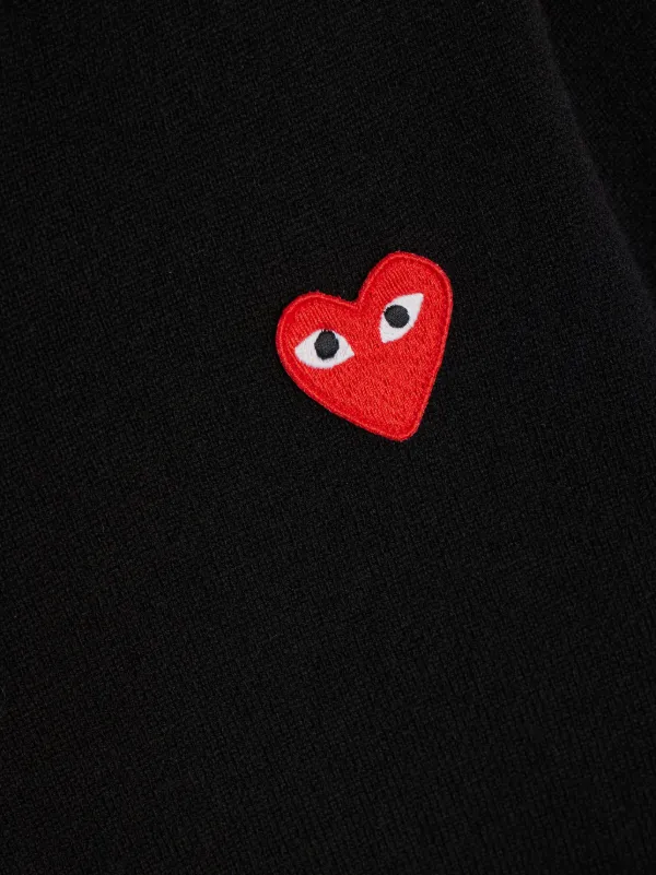 【関税送料込!!★特価 】COMME des GARCONS PLAY プルオーバー Comme Des Garçons Play ロゴ プルオーバー | ブラック
