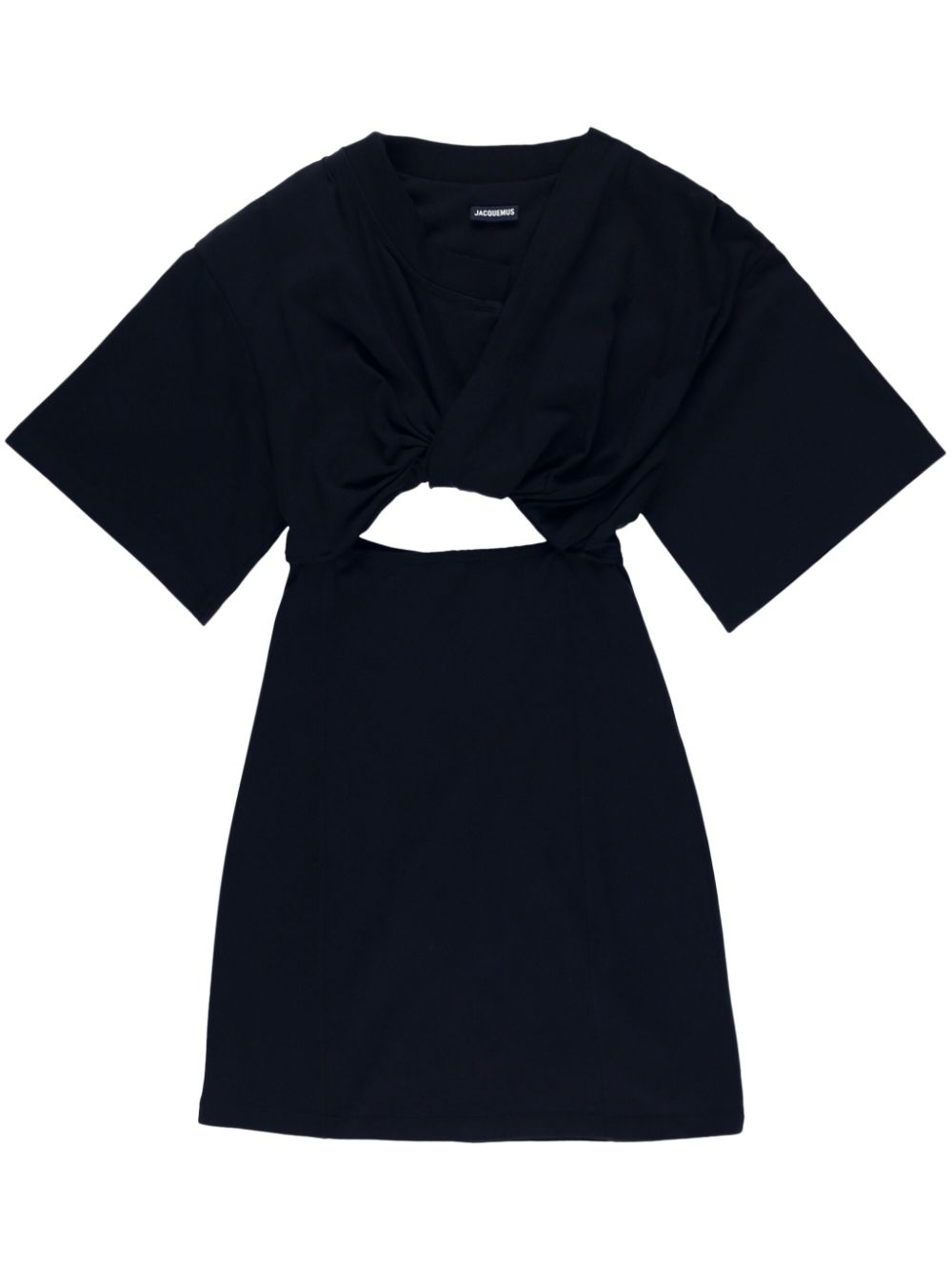 JACQUEMUS LA ROBE T-SHIRT BAHIA TWISTED MINIDRESS