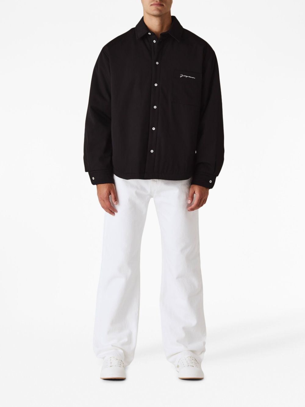 Jacquemus Gewatteerd shirtjack - Zwart