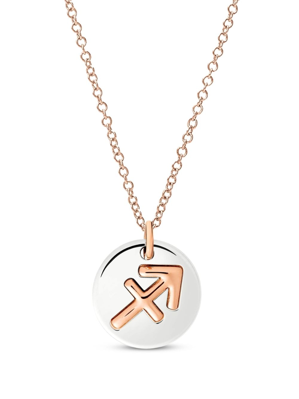 Shop Dodo 9kt Rose Gold And Sterling Silver Zodiac Sagittarius Charm